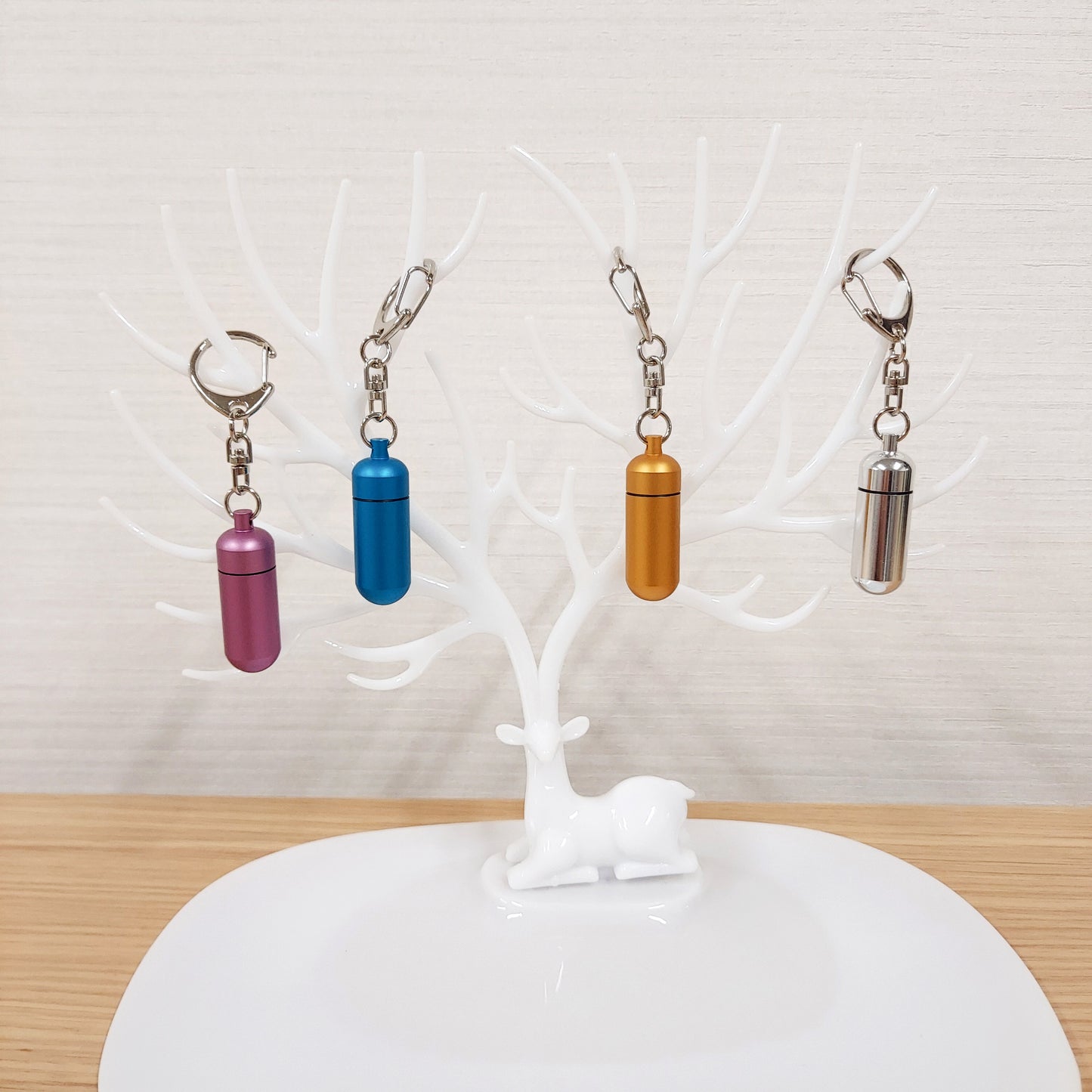 お守りカプセル キーホルダー 濃色