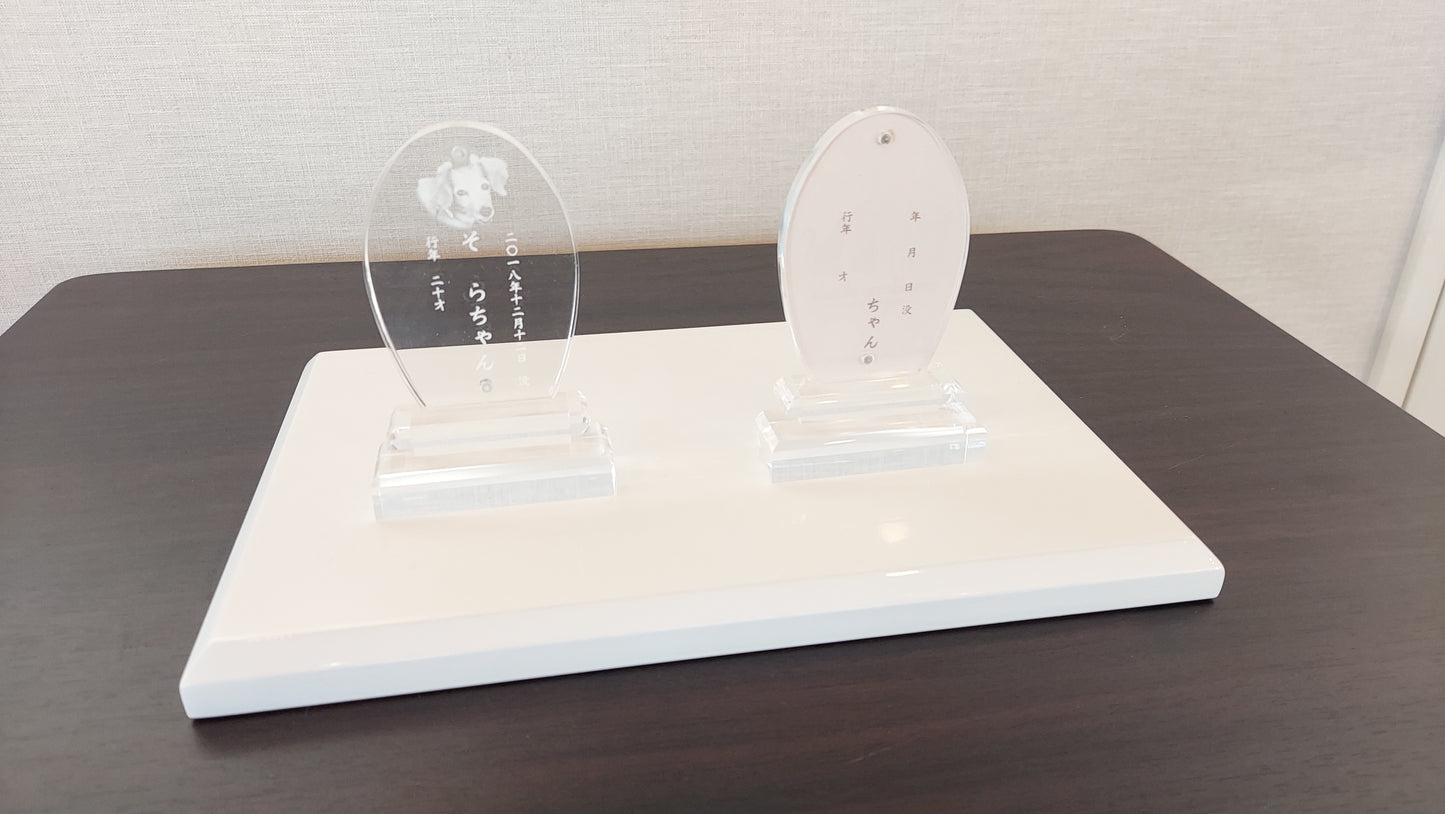 アクリル位牌 小 印刷