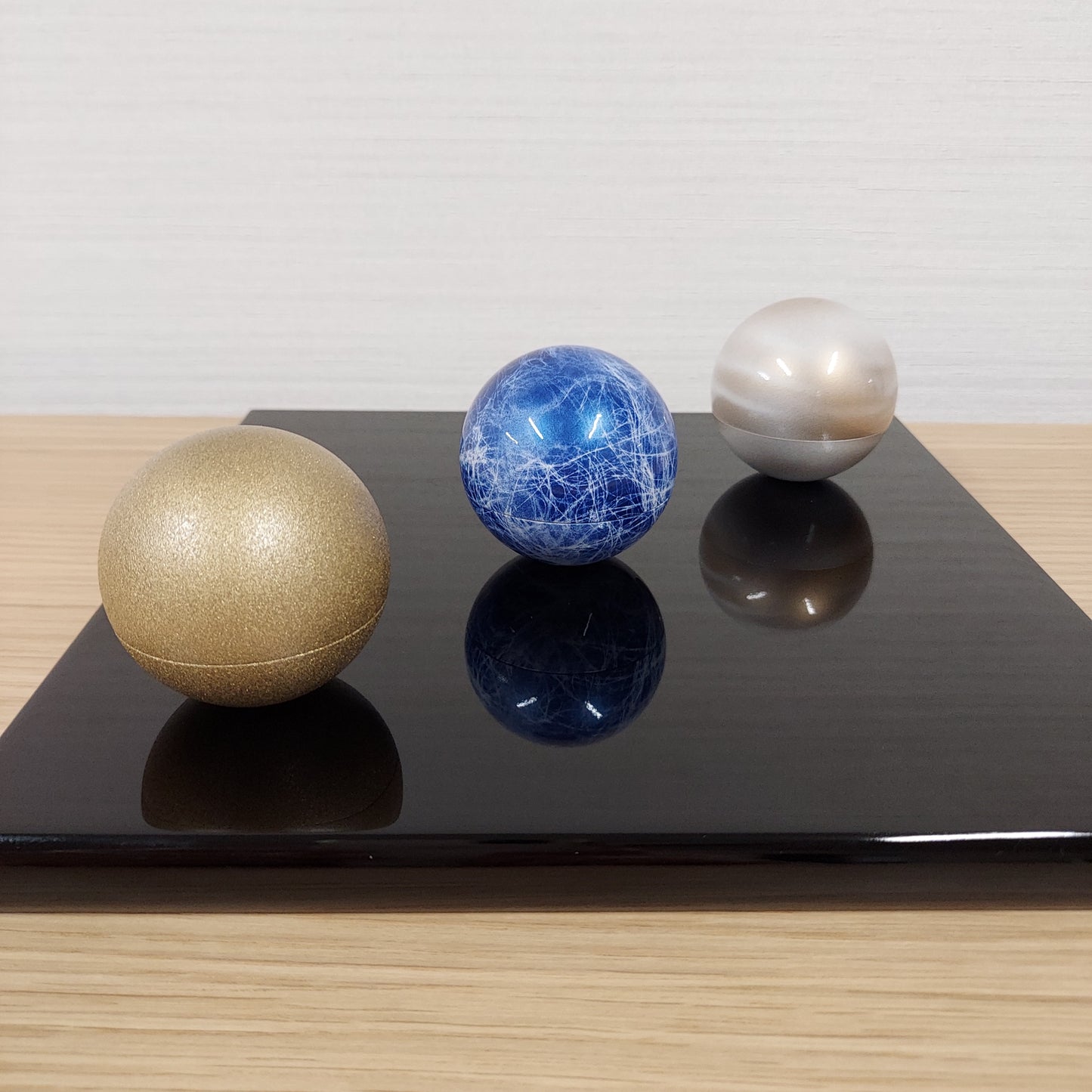 分骨用カプセル こころづき 地球(青) 白茶 こころぼし 金砂