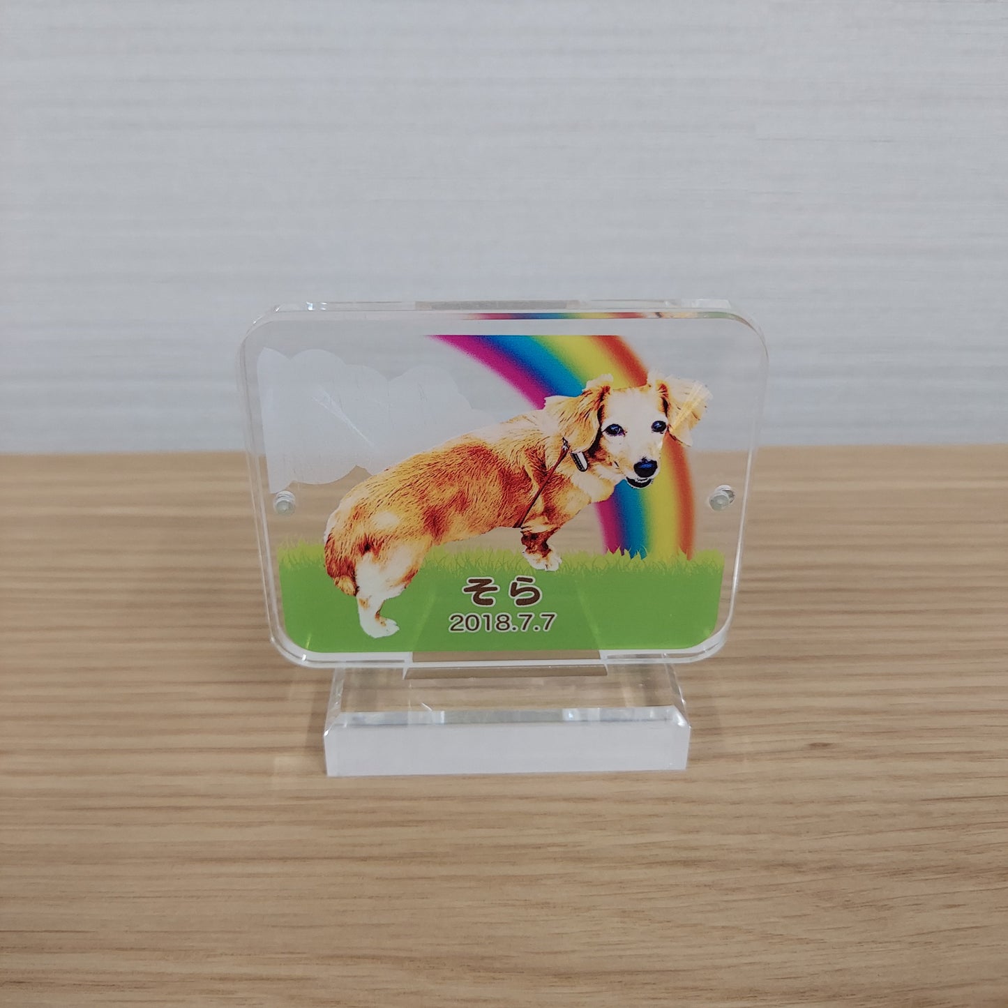 アクリル位牌 小 印刷